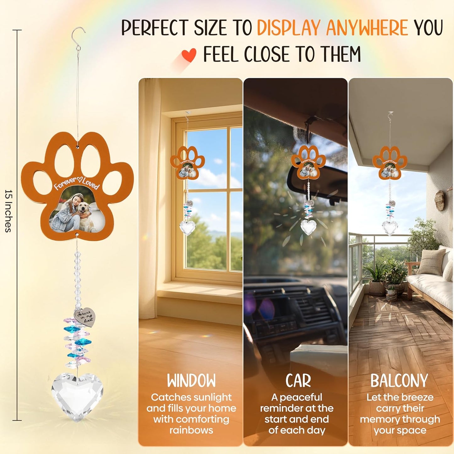 Personalized Pet Memorial Suncatcher