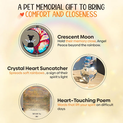 Pet Memorial Suncatcher Moon Shape