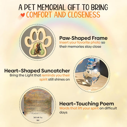 Personalized Pet Memorial Suncatcher Beige