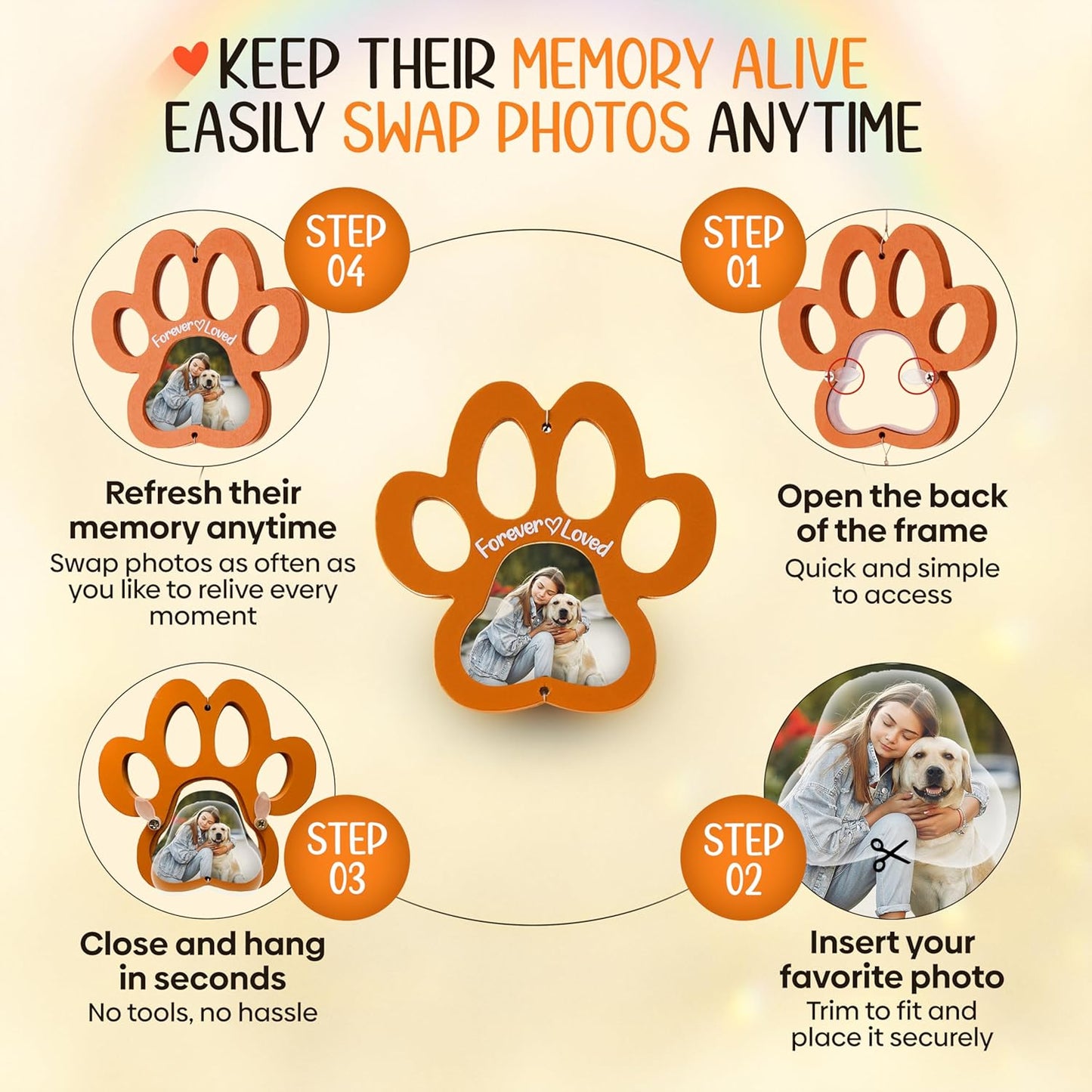 Personalized Pet Memorial Suncatcher