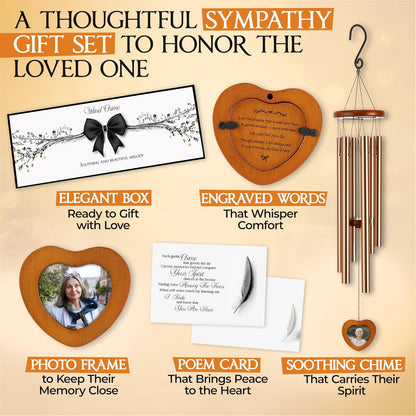 Captain Decor 32'' Golden and Brown Memorial Wind Chime