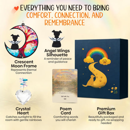 Pet Memorial Suncatcher Moon Shape