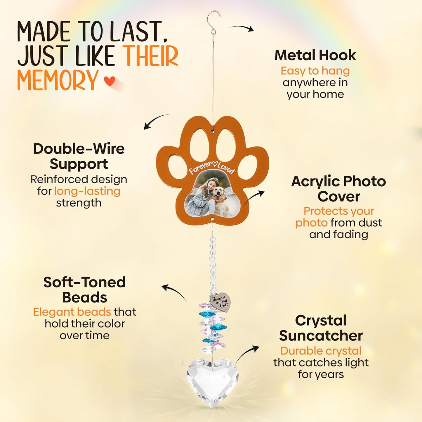 Personalized Pet Memorial Suncatcher