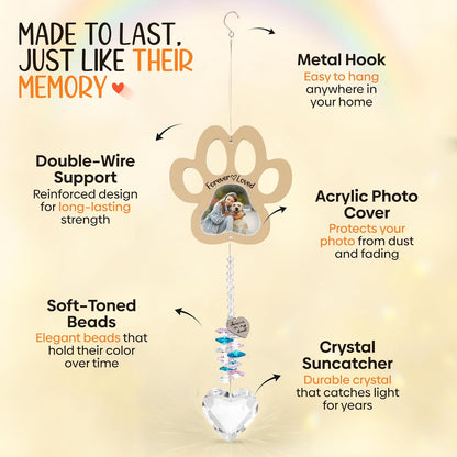 Personalized Pet Memorial Suncatcher Beige