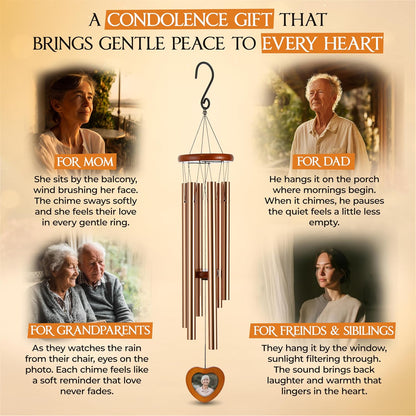 Captain Decor 32'' Golden and Brown Memorial Wind Chime