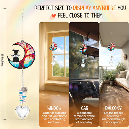Pet Memorial Suncatcher Moon Shape