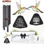 Captain Decor 32'' Hummingbird Black Memorial Wind Chime