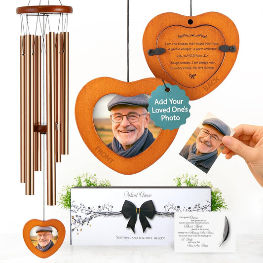 Captain Decor 32'' Golden and Brown Memorial Wind Chime