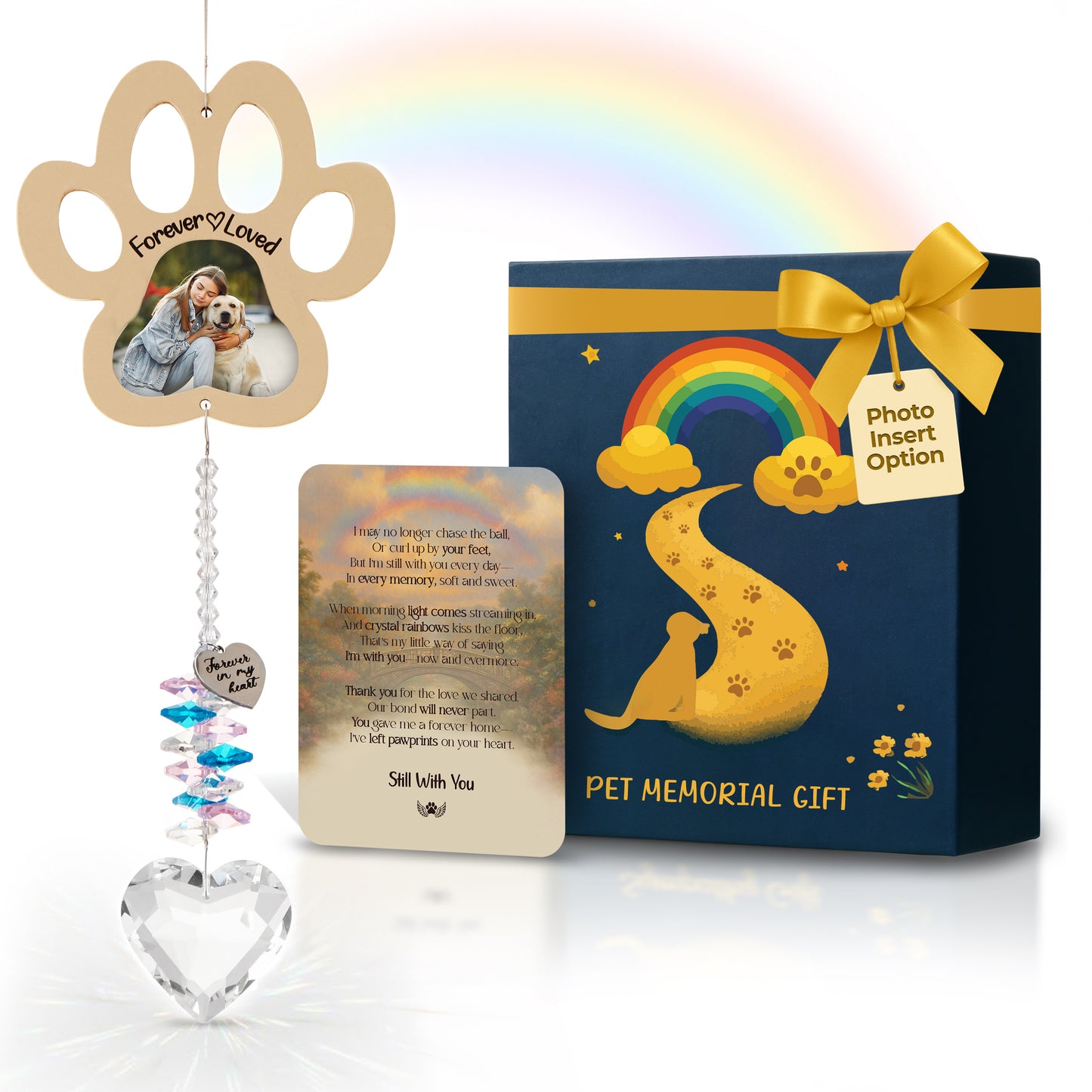 Personalized Pet Memorial Suncatcher Beige